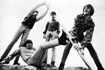 The Monkees from a full page ad for their third record album. From left: Mickey Dolenz, Davy Jones, Mike Nesmith, Peter Tork.