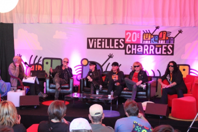 Les Scorpions en conférence de presse aux Vieilles Charrues 2011