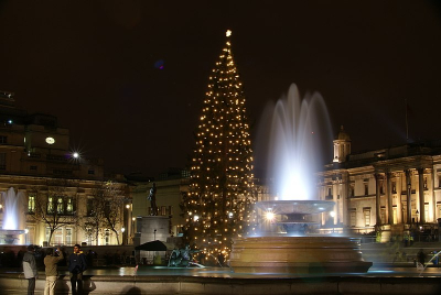 Tous les ans depuis 1947, La ville d'Oslo (Norvège) offre un arbre de Noël imposant en remerciement du soutien de la Grande Bretagne durant la seconde guerre mondiale.