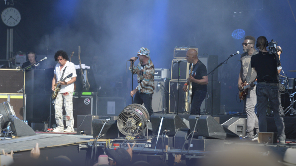 Concert du groupe Trust au Hellfest 2017, Clisson, Loire-Atlantique.