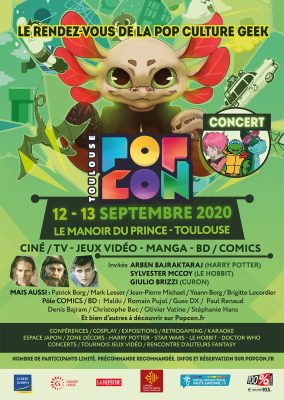 Affiche du salon POPCON 2020