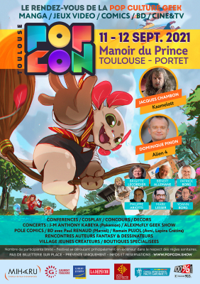 Affiche du salon POPCON 2021