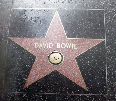 L'étoile de David Bowie à Hollywood