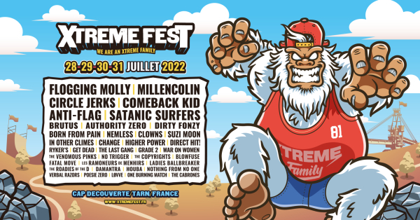 Affiche 2022 du festival Xtreme Fest