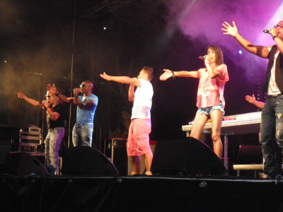 Le Collectif Métissé qui a clôturé le concert à mis le feu !