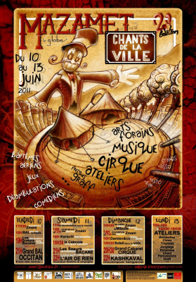 La déco est signée par la structure "O bois croqué", qui fait aussi partie du Globe ! Pour l'affiche c'est Endemik Kreation.