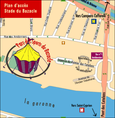 Un chapiteau aussi large de la Garonne...?? Mais quel bazar !
