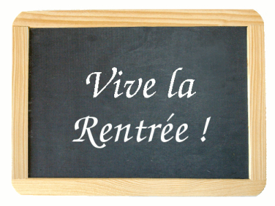 La rentrée des classes, RADIOM au fond, près du poële.